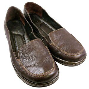 Born Baron Loafers Women’s Size 5M Brown Leather Slip-On Moc Comfort